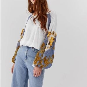 Free People Floral Long Sleeve